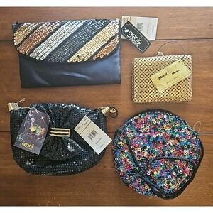 Vintage Lot of Mesh Sequined Purses Wallet New -Lot of 4